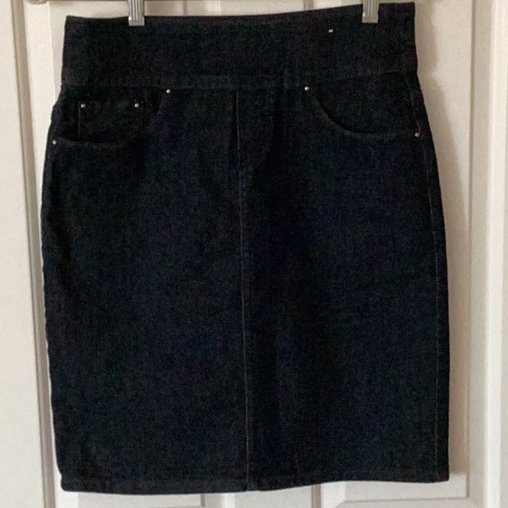 NWOT blue/black Jean skirt